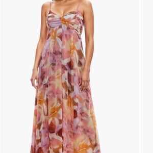 Socialite Maxi Sundress in Pink and Orange — Like New!